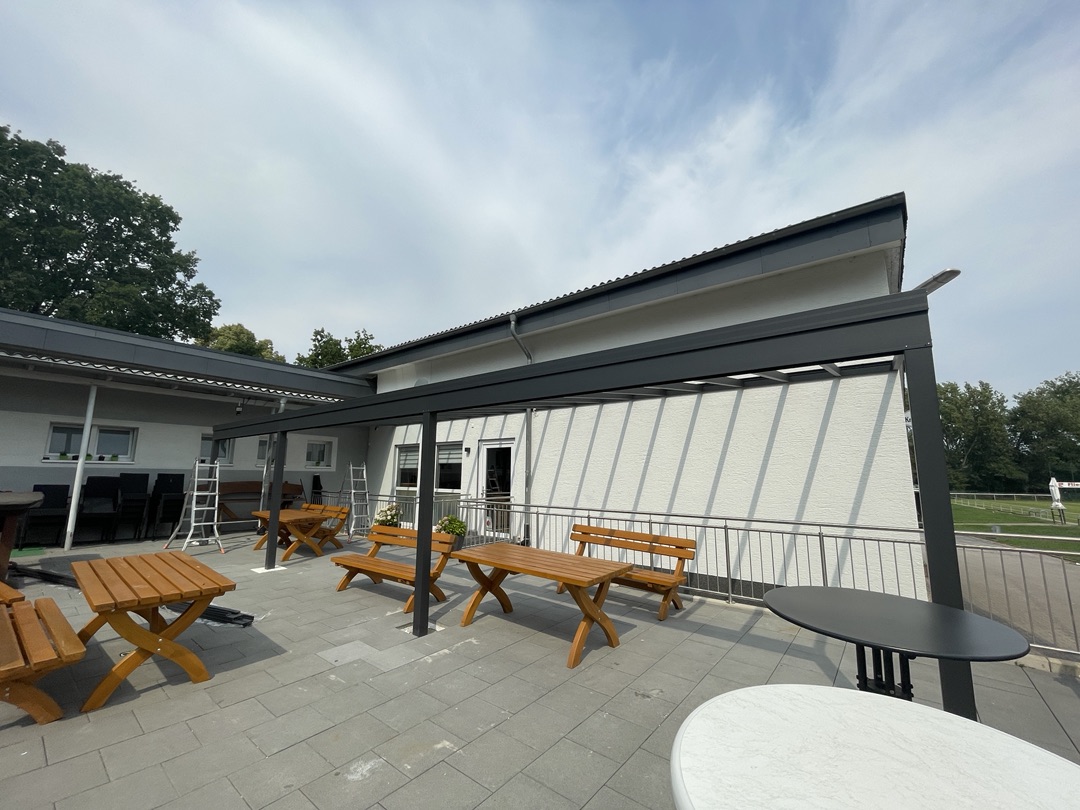 Terrassenüberdachung TUS Wiescherhöfen